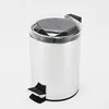 Acrylic Lid 3 Liter Round Iron Garbage Bin