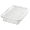 Service cart PP plastic utensil storage tableware box bus box with lid