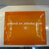 clear color transparent resin wash basin & fashionable transparent solid surface sink in five star