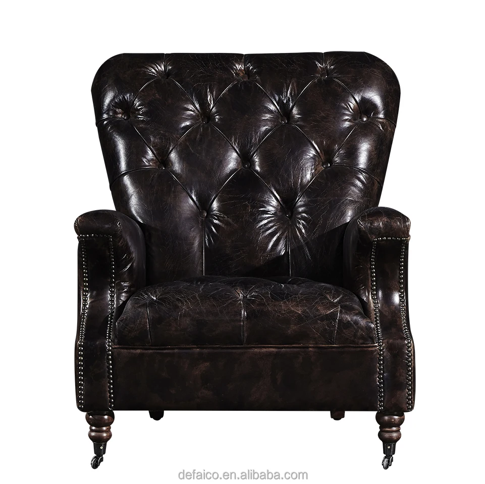 Antique Genuine Leather American Country Style Rustic Furniture Sofa Buy Antique Genuine