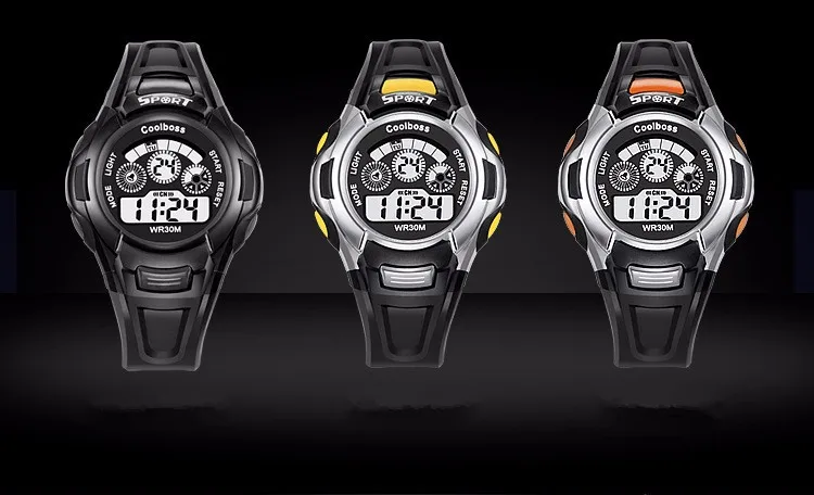 批发时尚户外运动多功能数字手表为男性