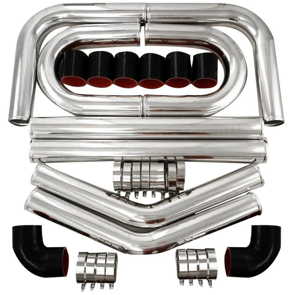 2"2.5" 3" 4" 5" 63mm Aluminium Pipes Universal Intercooler Piping Kit