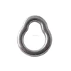 Sports Sea Saltwater Jigging Fishing Stainless Steel Pear Shape Solid Ring