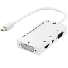 Mini DP Adapter,4-in-1 Mini DisplayPort to HDMI/DVI/VGA HDTV with Audio Output Male to Female Adapter Converter
