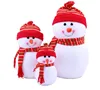 Christmas doll Soft Cute Plush Snowman Doll santa & snowman doll ornament baby soft toys