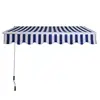 Patio Manual Awning Canopy Retractable Deck Door Outdoor Sun Shade Shelter Waterproof Canopy Tent