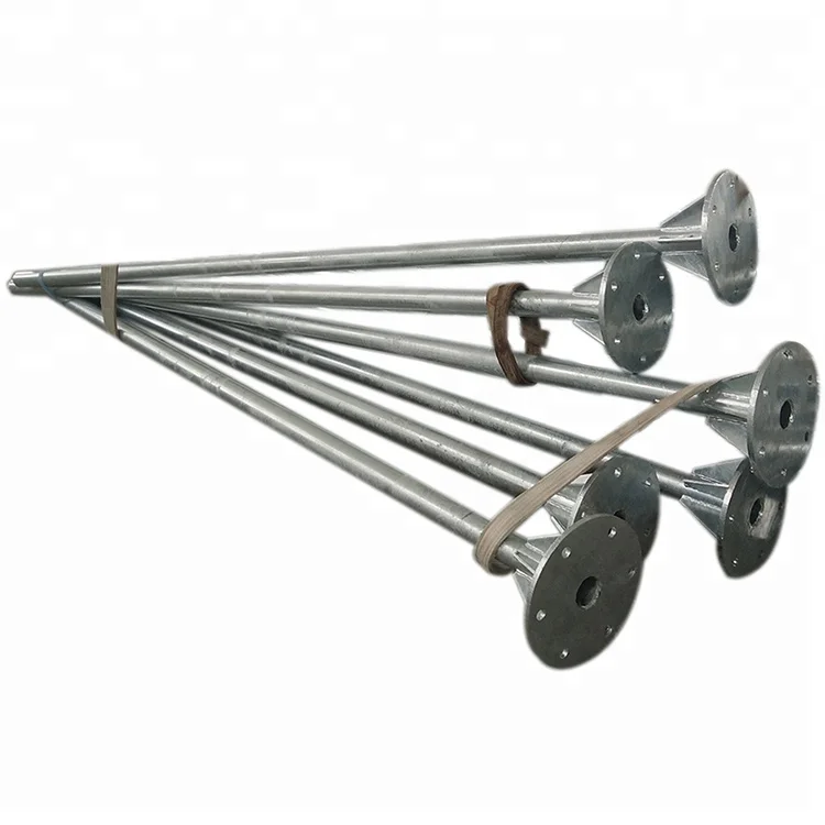 Galvanized folding street lighting steel pole
