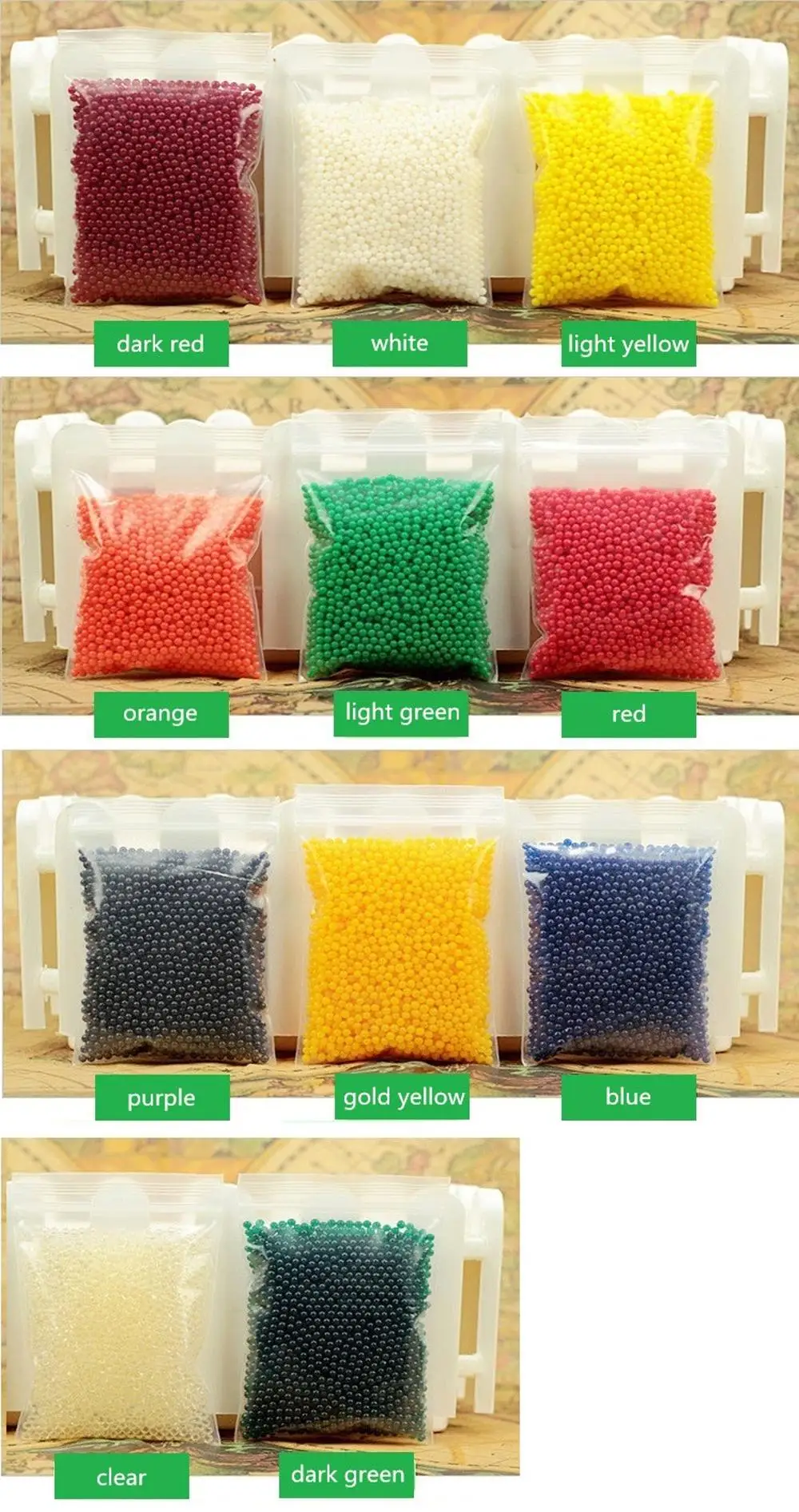 Factory Price Cheap Home Decor Colorful Hydrogel Balls Growing Aqua