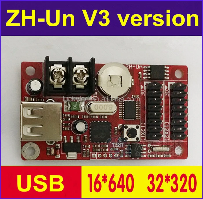 Cheap Led Display Controller Zhun Usb Control Card With 2 Pcs Hub12