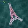 Crystals Kids Patches Embroidered Tower Patch, sew on Patches