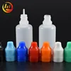 empty ldpe e liquid bottle 30ml pe squeezable plastic dropper bottles with tip