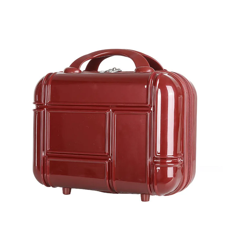 Vintage style 4 piece abs trolley suitcase luggage, hard case plastic suitcase