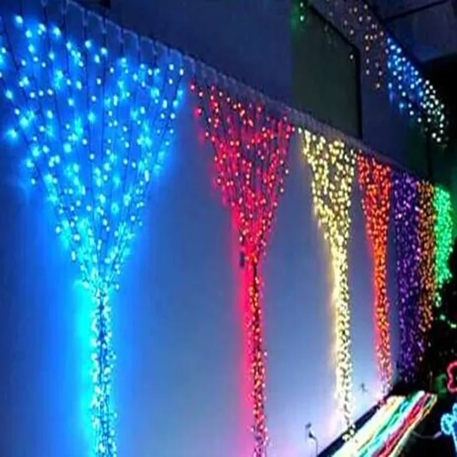 Waterproof fairy lights curtain led 2mx3m 600 Copper Wire String Fairy curtain led lights