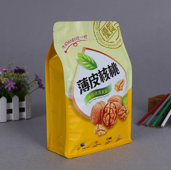 Heat sealing side gusset coffee packaging bag with valve