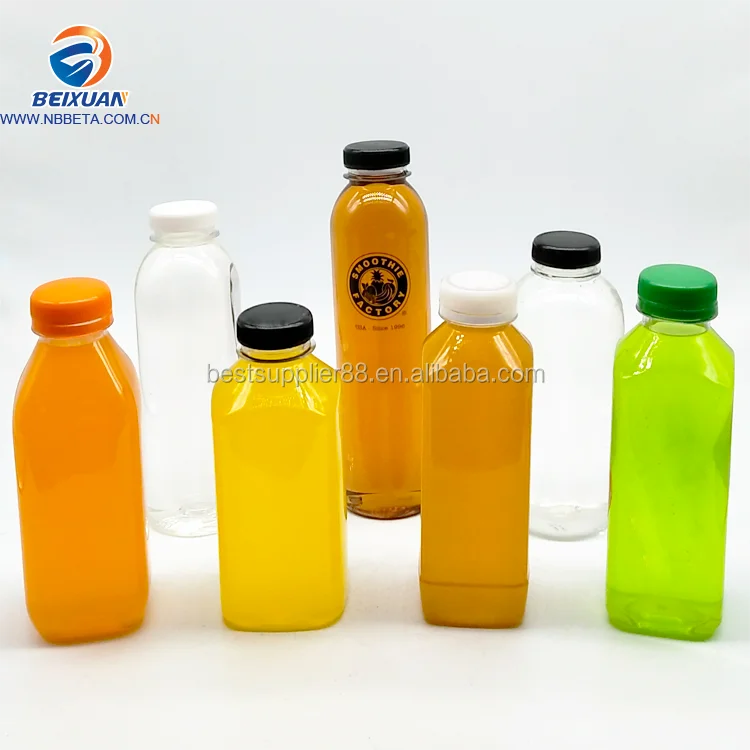 500ml Plastic Pet Juice Bottles Round And Square Shape Buy Plastic