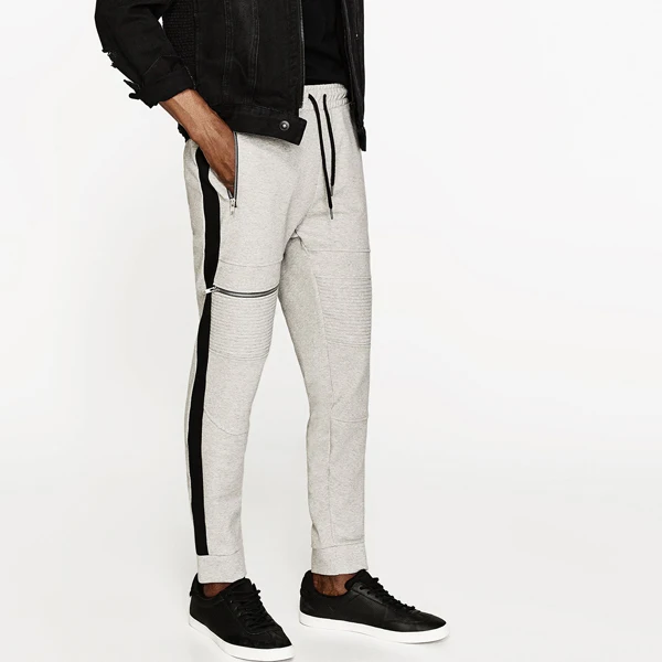 knee zipper joggers