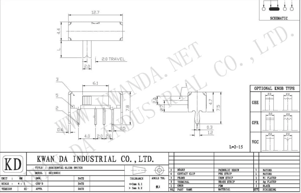 1p3t Electronic 3 Way Slide Switch| Alibaba.com