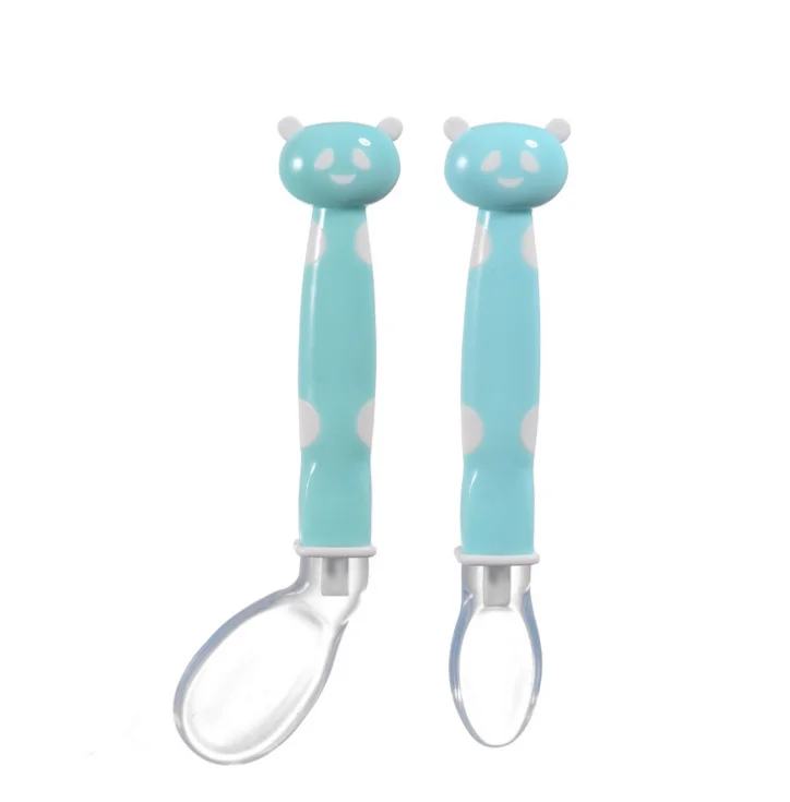 Best Seller Silicone Baby Softtip Feeding Spoons Soft Safe Baby