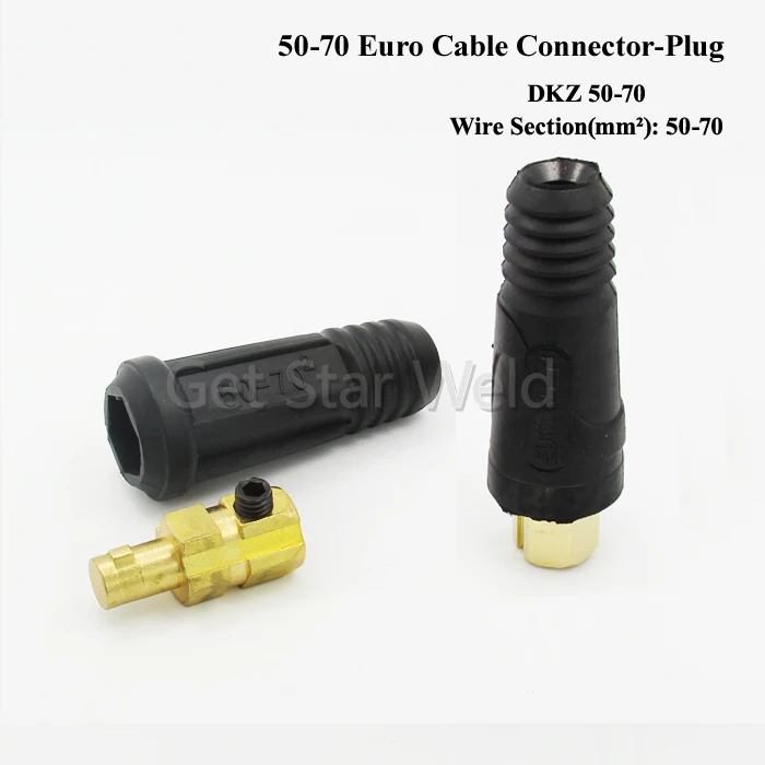 Male And Female 5070 Welding Cable Connectors/euro Type Welding Torch