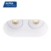 Popular Two Heads Ceiling Lamp Adjustable 2*7W Luminaires Fittings Led Downlights