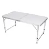NO MOQ portable lightweight 3ft aluminum folding picnic fast food table easy to storage foldable camping desk with beach chairs