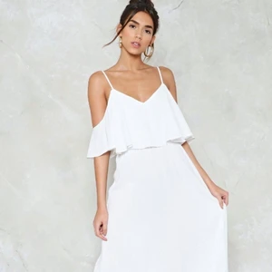 simple long white dress