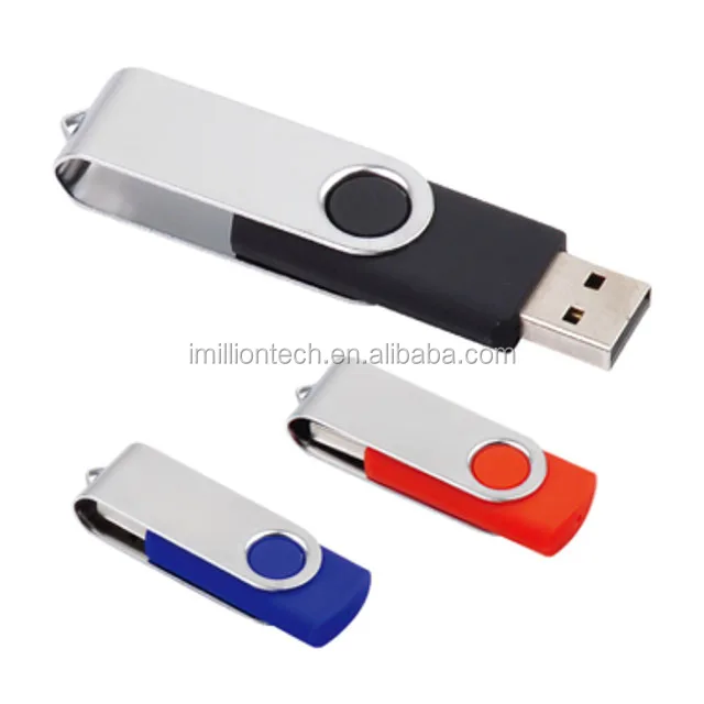 Custom Logo Popular Swivel USB Flash Pen Drive 1GB 2GB 4GB 8GB 16GB 32GB 64GB USB 2.0/3.0 With Logo Printing - ANKUX.COM
