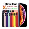 Hot 57 Colors Available Original Logo Silicone Back Case for iPhone 6 7 8 Plus X XS XR XS Max