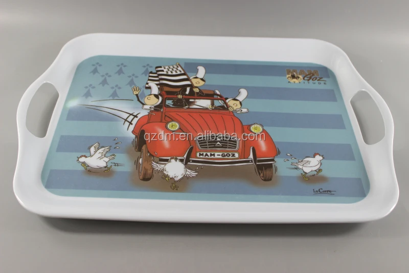 Wholesale Melamine Serving Tray , Plastic Tray 16inch