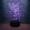 Christmas Gift Cartoon Cute Eif Tinker Bell Miss Bell 3D LED Night Light For Children 7 Color Changing Bedroom Decor Table Lamp