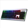 AULA defender gaming mechanical keyboard RGB backlight macro programming computer wired 104 key green axis black