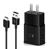 Original quality 2 in 1 US plug Usb Type c cable travel adapter for Samsung Galaxy S8 S9 S10 Note8 wall charger