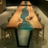 Nordic style custom poplar wood 8 seater dining table