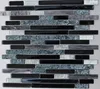 ARTIC SUNSET -Mosaic backsplash tile black silver grey