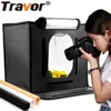 Travor F40 LED Folding Photo Studio Softbox Lightbox 40*40 light Tent with white yellow black background Accessories box light