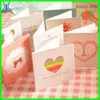 Yiwu New Arrived small unique custom made heart printing friendship greeting card