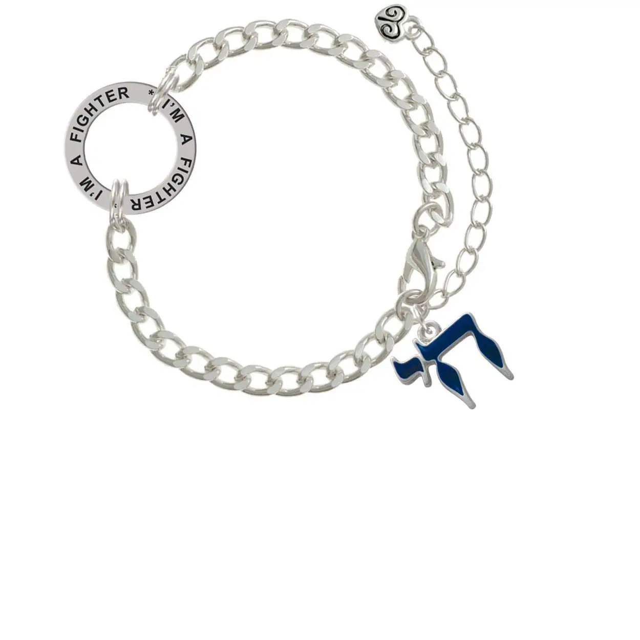 Chai Im A Fighter Affirmation Link Bracelet