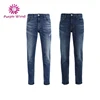 New trend high quality blue color long denim jeans trousers for men