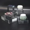 clear solid acrylic display cube block for jewellery counter display