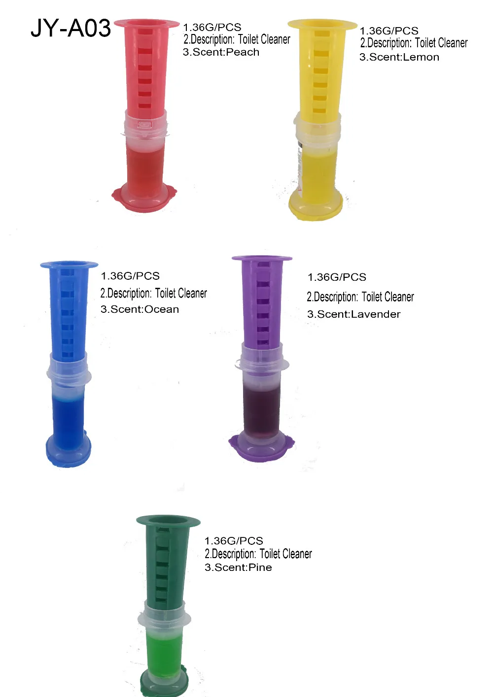 Long Lasting Toilet Air Freshener Gel Stick Toilet Pipe Cleaner Toilet