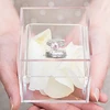 Unique Wedding Ring Bearer Pillow Alternative Acrylic Box
