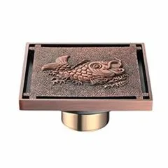 Fair-price 4 inch Australia brass floor drain with brass round cover