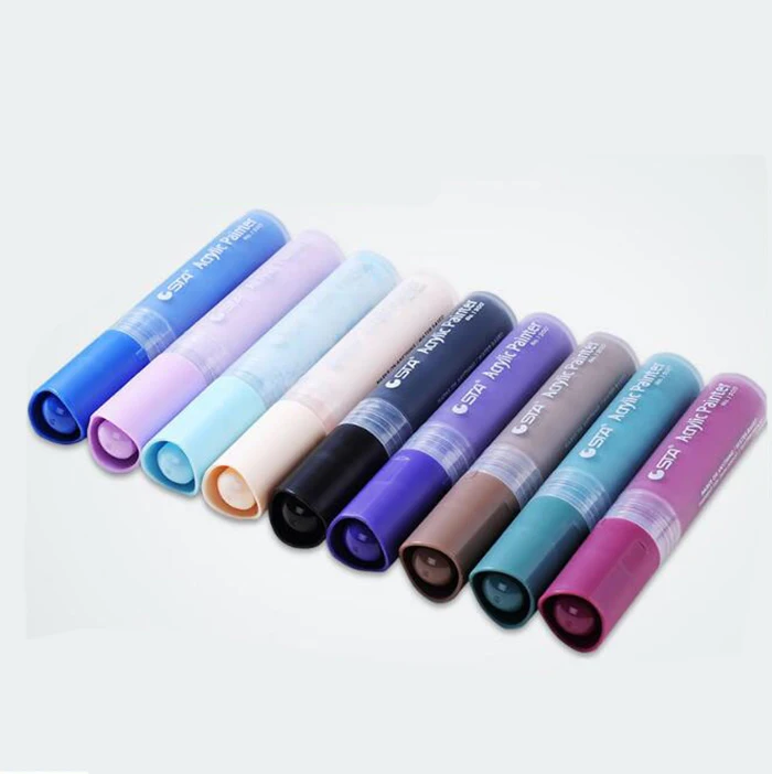 28 Different Colors Water Based Fat Barrel Acrylic Paint Marker For