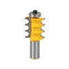 1PC Large Triple Bead Column/Face Molding Router Bit-1/2" Shank Line knife Woodworking cutter Tenon Cutter for Woodworking Tools
