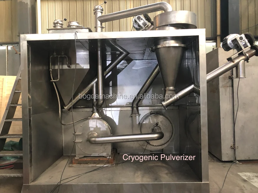 Super Fine 100mesh 200mesh Powder Cryogenic Grinder With Liquid