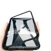 2019 Trending Products Full Protective Metal Frame Magnetic Adsorption Phone Case Tempered Glass Back Cover Case For iPhone X
