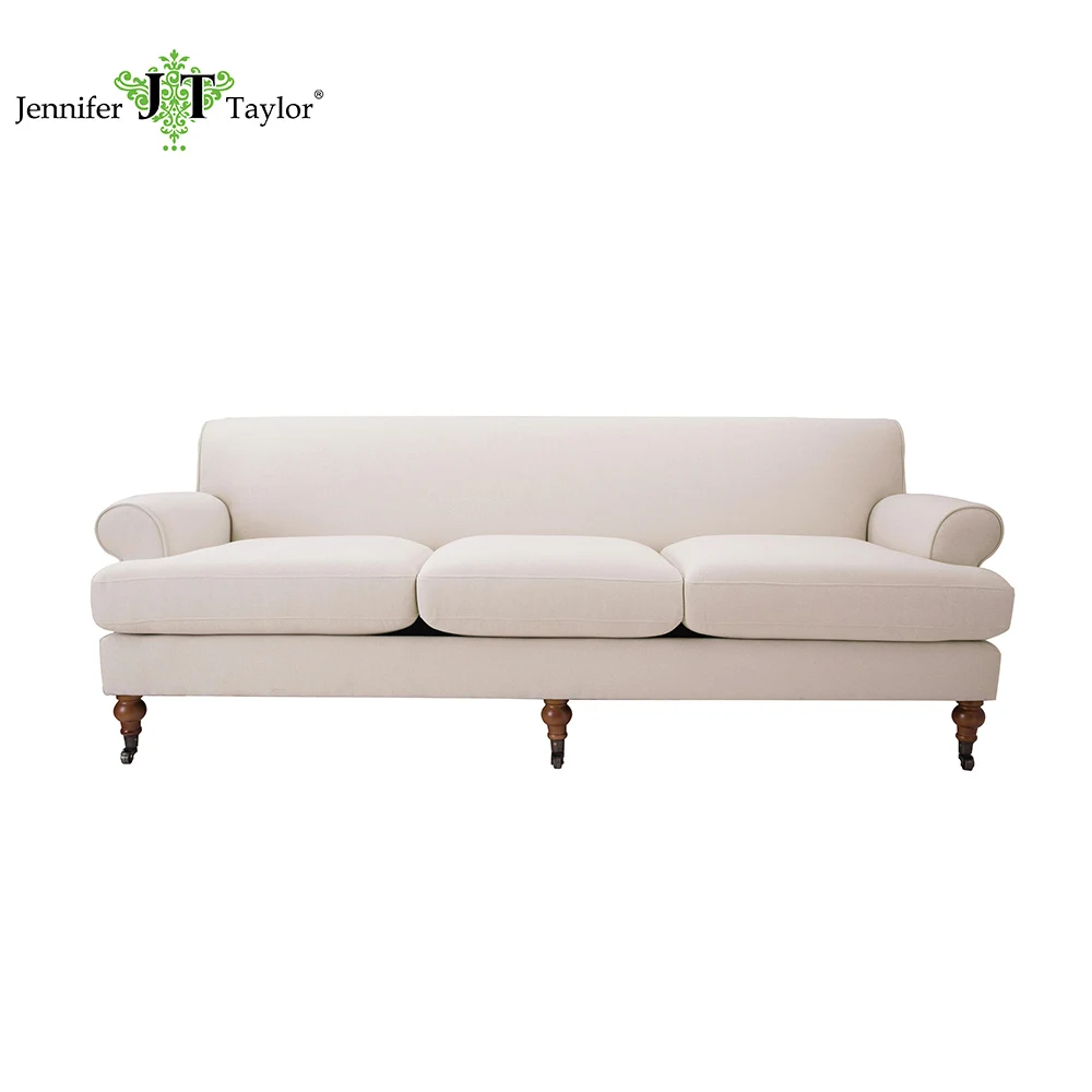 Home Furniture Antique Design Three Seater Sofa With Caster Home Furniture Antique Design Three