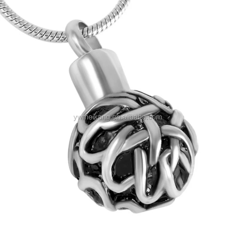 LOPEZ KENT Fashion Stainless Steel Keepsake Necklace for Ashes Cremation Necklaces Cylinder Pendant Necklace Black