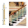 High-end custom spindles aluminum stainless steel stair rail glass holder