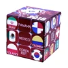 clear self adhesive magic 5cm cristal metal rotating photo magnetic color frame Puzzle cube